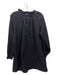 Grade & Gather Size Small Black Cotton 3/4 Button Ruffle Neckline Dress Black / Small