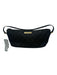 Gucci Black Denim Monogram Gold Tone Hardware Zip Boat Clutch Black