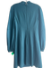 Trina Turk Size 6 Teal Green Rayon Blend Mock Neck Knee length Dress Teal Green / 6