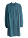 Trina Turk Size 6 Teal Green Rayon Blend Mock Neck Knee length Dress Teal Green / 6