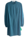 Trina Turk Size 6 Teal Green Rayon Blend Mock Neck Knee length Dress Teal Green / 6