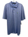 RLX Size XL Blue & White Polyester Striped Polo Men's Short Sleeve Blue & White / XL
