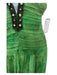 Mandalay Size 2 Green Silk V Neck Sleeveless Pleated Embellished Dress Green / 2