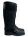 Gucci Shoe Size 38 Black Rubber Guccisima Knee High Back Zip Rainboot Boots Black / 38