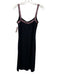 St John Evening Size 4/6 Black & Pink Wool Blend Sleeveless Rhinestone Dress Set Black & Pink / 4/6