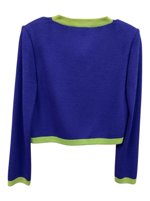 St John Collection Size 4/6 Purple & Green Wool Blend Sleeveless Knit Dress Set Purple & Green / 4/6
