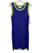 St John Collection Size 4/6 Purple & Green Wool Blend Sleeveless Knit Dress Set Purple & Green / 4/6