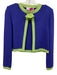 St John Collection Size 4/6 Purple & Green Wool Blend Sleeveless Knit Dress Set Purple & Green / 4/6