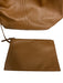 ALLSAINTS Brown Leather Top Handle Silver Hardware Pouch Inc. Tote Bag Brown / Large