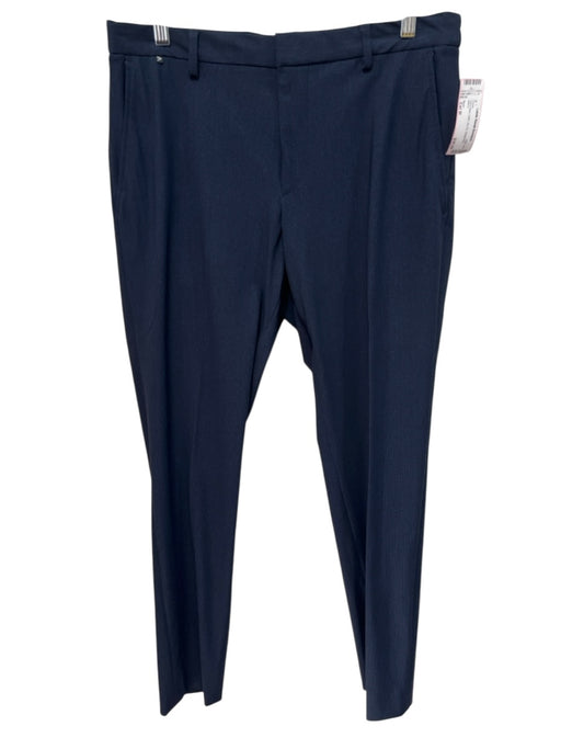 Boss Size Est M Navy Blue Solid Zip Fly Men's Pants Navy Blue / Est M