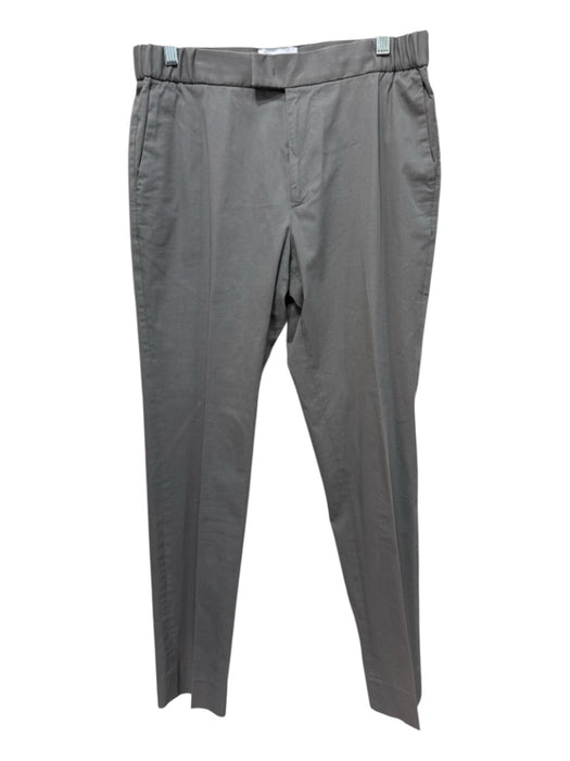 L'Estrange Size M Gray Cotton Solid Zip Fly Men's Pants Gray / M