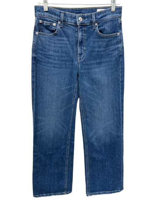 AYR Size 27 Medium Wash Cotton Blend Mid Rise Zip & Button Wide Leg Jeans Medium Wash / 27