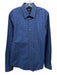 Boss Size M Blue & Black Cotton Plaid Button Down Men's Long Sleeve Shirt Blue & Black / M