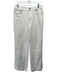 Ann Mashburn Size 28 Cream Cotton Denim Zip Fly High Rise Straight Leg Jeans Cream / 28