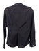 Frank & Eileen Size S Black Cotton Long Sleeve Buttons Sheer Stripes Blouse Top Black / S