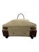 Bric's Beige & Brown Suede Zip Close Wheels Luggage Beige & Brown