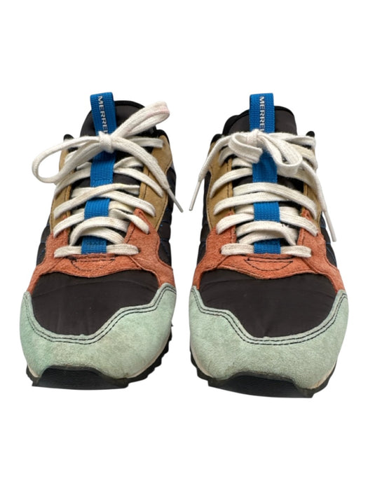 Merrell Shoe Size 8 Black, Blue, Multi Leather & Textile Colorblock Sneakers Black, Blue, Multi / 8