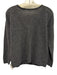 Sezane Size XS Gray Mohair Blend Ribbed Knit Button Front V Neck Sweater Gray / XS