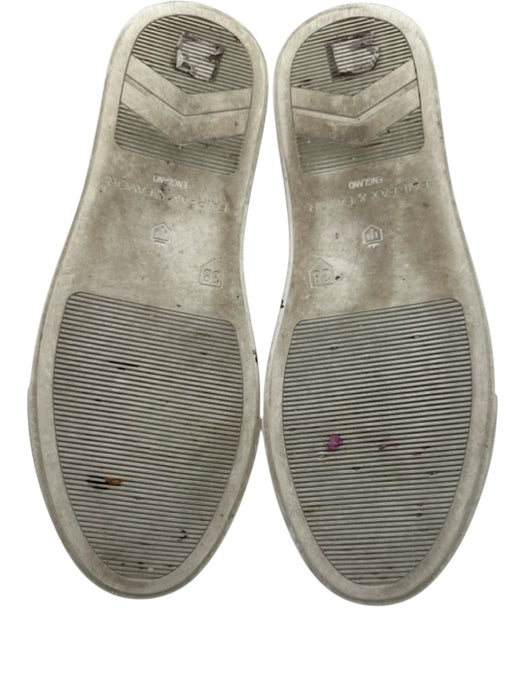 Fairfax & Favor Shoe Size 38 White, Brown & Navy Leather Upper Low Top Sneakers White, Brown & Navy / 38
