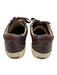 Taos Shoe Size 7.5 Maroon Brown Leather Upper Round Toe Stitch Detail Sneakers Maroon Brown / 7.5
