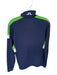 J. Lindeberg Navy & Green Polyester Color Block Half Zip Golf Men's Pullover Navy & Green / S