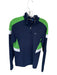 J. Lindeberg Navy & Green Polyester Color Block Half Zip Golf Men's Pullover Navy & Green / S