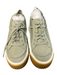 Ugg Shoe Size 7.5 Green Suede Lace Up Round Toe Platform Shoes Green / 7.5