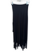 Rhonda Stark Size S Black Viscose Blend High Rise Flat Front Solid Color Skirt Black / S