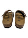 Birkenstock Shoe Size 36 Silver & Brown Leather Cork Sole Double Strap Sandals Silver & Brown / 36