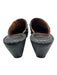 Born Shoe Size 36.5 Black Leather Wood Heel Braided Design Studs Clog Mules Black / 36.5