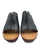 BOC Shoe Size 36 Black & Brown Leather Wood Heel Open Toe Wedge Mules Black & Brown / 36