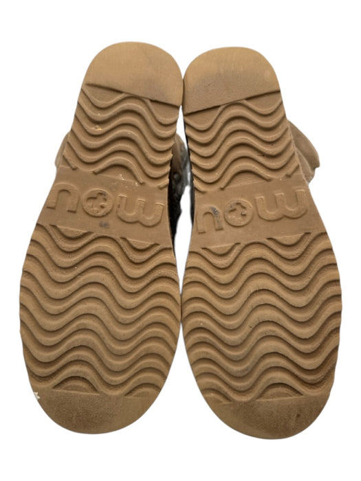 Mou Shoe Size est 38 Light Brown & Gray Suede Shearling Interior Folded Boots Light Brown & Gray / est 38