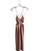 Saints + Secrets Size XS Pink Polyester Spaghetti Strap Side Cut Outs Midi Dress Pink / XS