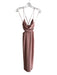 Saints + Secrets Size XS Pink Polyester Spaghetti Strap Side Cut Outs Midi Dress Pink / XS