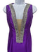 Jovani Size 6 Purple Polyester Jewels Sleeveless Split Neck Gown Purple / 6