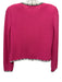 St. John Size 2 Pink, Black & White Wool Blend Contrast Trim Zip Up Skirt Set Pink, Black & White / 2