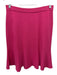 St. John Size 2 Pink, Black & White Wool Blend Contrast Trim Zip Up Skirt Set Pink, Black & White / 2