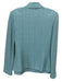 St. John Size 4 Turquoise Blue Wool Blend Knit Button Detail Jacket Skirt Set Turquoise Blue / 4