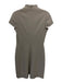 Ralph Lauren Size S Taupe Brown Wool Blend Short Sleeve Assymetric Dress Taupe Brown / S