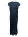 Tadashi Shoji Size XS Dark Teal Blue Cotton & Nylon Sequin Lace Overlay Gown Dark Teal Blue / XS