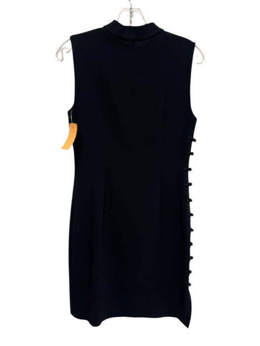Elie Tahari Size 4 Black Triacetate & Polyester Sleeveless Mandarin Collar Dress Black / 4