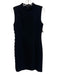 Elie Tahari Size 4 Black Triacetate & Polyester Sleeveless Mandarin Collar Dress Black / 4