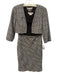 Kay Unger Size 6 Brown & White Rayon & Polyester 3/4 Sleeve Knit Dress Set Brown & White / 6
