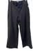 Spanx Size M Black Cotton Blend Wide Leg Hem Zip Fly High Rise Pants Black / M