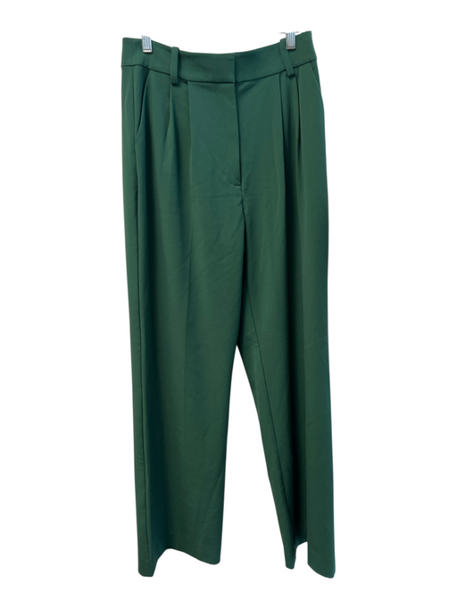 Favorite Daughter Size 8 Green Polyester Blend Wide Leg Pleat Zip Fly Pants Green / 8