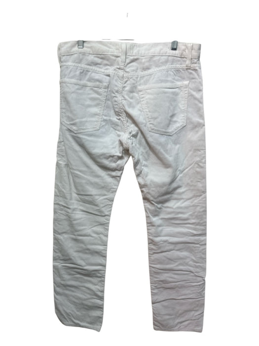 Sid Mashburn Size 34 White Cotton Solid Zip Fly Men's Pants White / 34