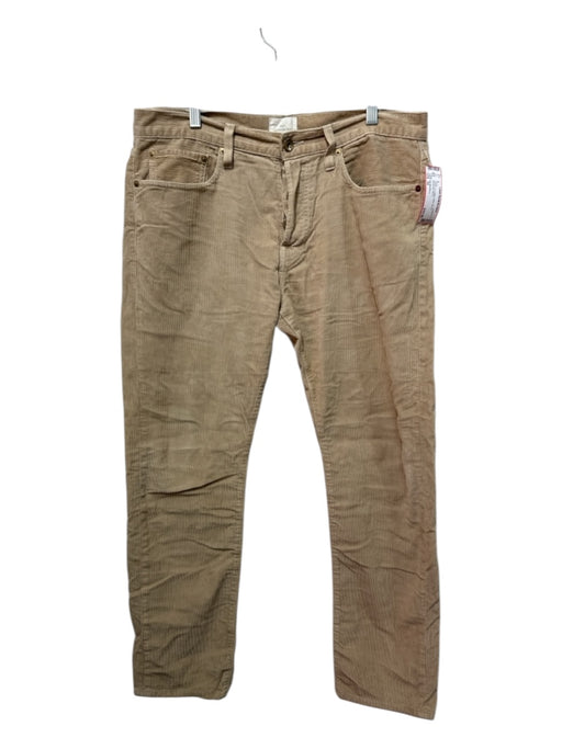 Sid Mashburn Size 34 Brown Cotton Solid Zip Fly Men's Pants Brown / 34