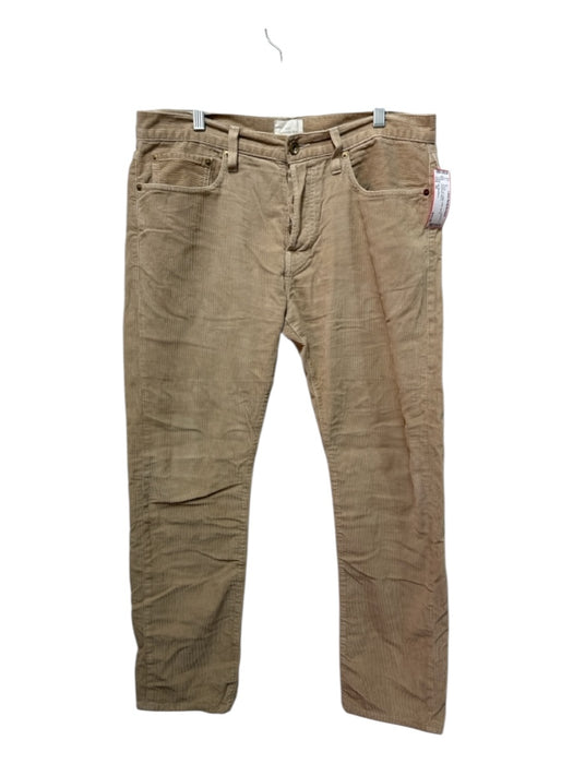 Sid Mashburn Size 34 Brown Cotton Solid Zip Fly Men's Pants Brown / 34