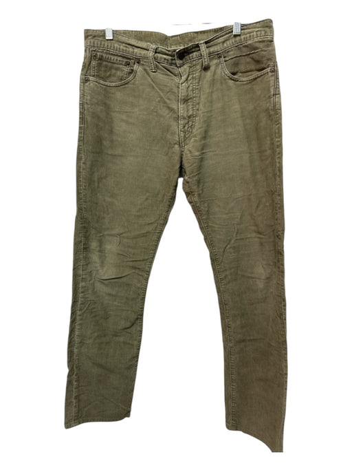 RRL Size 33 Green Cotton Zip Fly Men's Pants Green / 33