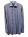 Polo Size 15.5 Blue & White Cotton Plaid Button Down Men's Long Sleeve Shirt Blue & White / 15.5